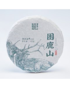 Китайский выдержанный чай Шен Пуэр Kun lu shan 100 г 2021 г Юньнань блин Nobrand