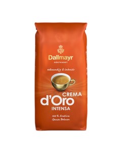 Кофе в зернах Crema D Oro Intenso 100 арабика 1 кг Dallmayr