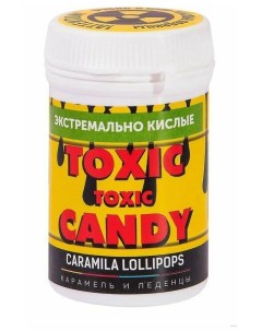 Леденцы Toxic Candy Вкус Яблоко Экстремально кислые Caramila lollipops