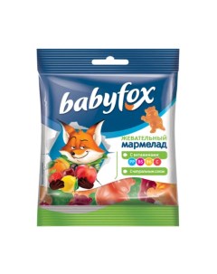 Мармелад жевательный с витаминами ассорти 30 г Babyfox