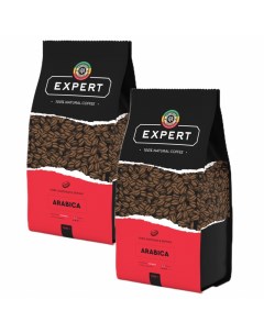 Набор кофе в зернах Expert Arabica арабика 100 1 кг 2шт Lalibela coffee
