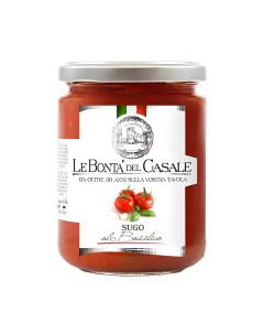 Соус томатный Le Bonta del Casale Sugo alle Basilico с генуэзским базиликом 314 мл Dispac