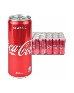 Газированный напиток Classic 0 33 л ж б упаковка 12 штук Польша Coca-cola
