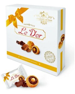 Конфеты с шоколадной начинкой в вафельной крошке Le D or 150 г Золотая русь