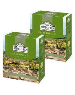 Чай зеленый с жасмином 2 шт по 100 пакетиков Ahmad tea
