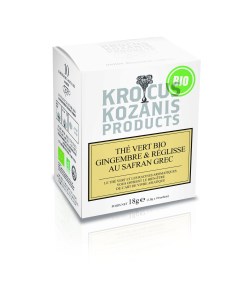 Травяной чай с имбирем и шафраном bio 1 8 г х 10 шт Krocus kozanis