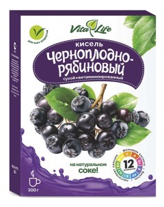 Кисель витаминизированный Виталайф черноплодно рябиновый 300 гр Алтайвитамины