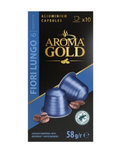 Кофе в капсулах Nespresso Gold Fiori Lungo Intensity 6 pods 10 шт Aroma
