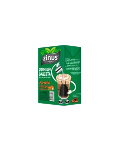 Молоко Barista Premium миндальное безлактозное напиток растительный натуральный 1 л Zinus