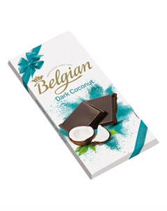 Плитка The темный шоколад с кокосовой стружкой 100 г Belgian