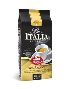 Кофе зерновой bar Italia 100 fрабика 1 кг Saquella