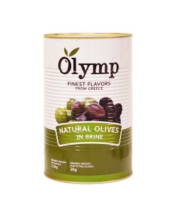 Оливки зеленые с косточкой в рассоле 2 5 кг Olymp