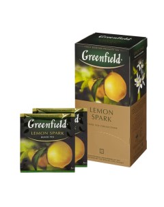 Чай Lemon Spark черный фольгир 25пак уп 0711 10 2шт Greenfield