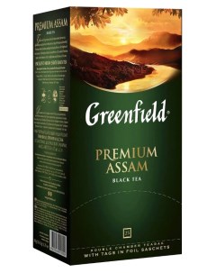 Чай Premium Assam черный 25пак уп 1019 15 2шт Greenfield
