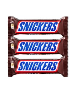 Шоколадный батончик Snickers 50 5г 3шт Mars
