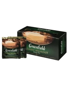 Чай Classic Breakfast черный фольгир 25пак уп 0354 15 2шт Greenfield