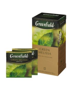 Чай Green Melissa зеленый фольгир 25пак уп 0435 10 2шт Greenfield