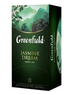 Чай Jasmin Dream зеленый фольгир 25пак уп 0373 15 2шт Greenfield