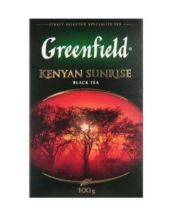 Чай Kenyan Sunrise черный листовой 100г 0487 14 2шт Greenfield