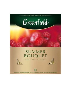 Чай Гринфилд Summer Bouquet травяной 100 пакетиков в конвертах по 2 г Greenfield