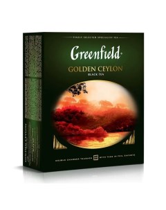 Чай Гринфилд Golden Ceylon черный 100 пакетиков в конвертах по 2 г 0581 Greenfield