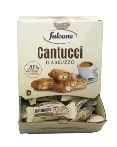 Печенье сахарное Cantucci с миндалем 1 кг 125 шт по 8 г в коробке Office box Falcone