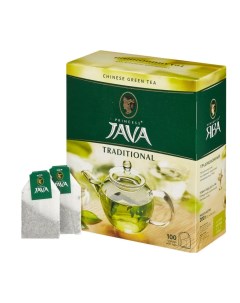 Чай зеленый 100 пакетиков с ярлычками по 2 г 0880 18 Принцесса ява