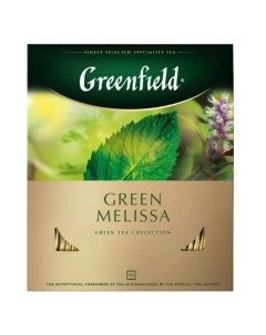 Чай Green Melissa зеленый фольгир 100пак уп 0879 09 Greenfield