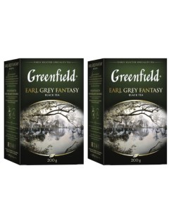 Чай черный Earl Grey Fantasy 2 упаковки по 200 г Greenfield