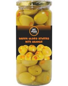 Зеленые оливки с Апельсином 500 мл 9523240 Deli veggy