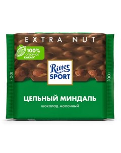 Шоколад Extra Nut молочный с цельным миндалем 100 г Германия 7036 Ritter sport