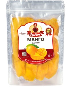Сушеное манго QUEENS натуральное сухофрукт манго манго 500г 500г 500г King Nafoods King nafoods group