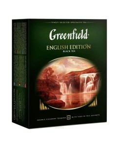 Чай Гринфилд English Edition черный 100 пакетиков по 2 г 1383 09 Greenfield