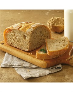 Хлеб ПЕКАРНЯ Итальянский домашний четвертинка пшеничный с ячменной мукой 225 г Мясновъ