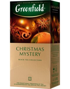 Чай christmas mystery black tea 25 пакетиков по 1 5 г Greenfield