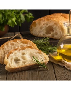 Хлеб ПЕКАРНЯ Чиабатта Итальянская пшеничный 210 г Мясновъ