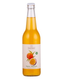 Напиток безалкогольный среднегазированный персик и маракуйя в стекле 450 мл Златовар