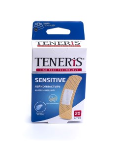 Пластырь Sensitive бактерицидный на нетканой основе 20 шт Teneris