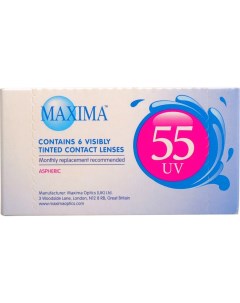 Линзы контактные мягкие 55 UV 6 шт Диоптрии 3 00 R 8 6 Maxima