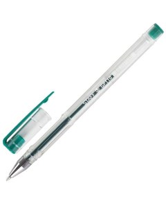 Ручка гелевая Basic 142791 зеленая 0 35 мм 50 штук Staff