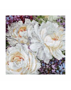 Набор для вышивания Белые розы 30 30см Letistitch
