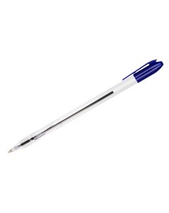 Ручка шариковая VeGa синяя 0 7мм прозрачный корпус 50шт Стамм