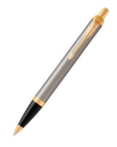 Шариковая ручка IM Brushed Metal GT синяя 1 0мм кнопочн подар уп Parker