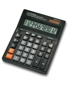 Калькулятор настольный SDC 444S 199х153 мм 12 разрядов двойное питание Citizen
