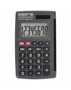 Калькулятор карманный STF 6248 8 разрядов двойное питание Staff