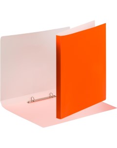 Папка на 2 х кольцах Neon А4 18мм плотность 500мкм оранжевый Attache