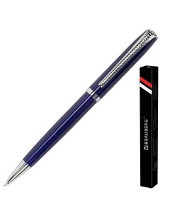 Ручка шариковая узел 1 мм синяя Cayman Blue Brauberg