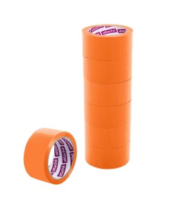 Клейкая лента упаковочная 48мм х 66м 45мкм оранжевая Attache