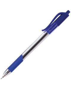 Ручка шариковая масляная автоматическая Extra Glide R Grip СИНЯЯ узел 0 7 мм Brauberg