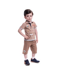 Комплект одежды для мальчика футболка бриджи G KOMM18 27 Cascatto